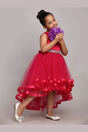 Toy Balloon Kids Girl Applique Net Fit & Flare Dress