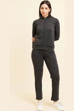 Sweet Dreams Women Mock Collar Mid-Rise Tracksuit