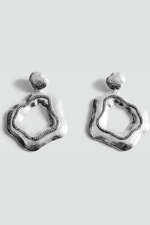 MANGO Contemporary Chunky Drop Earrings