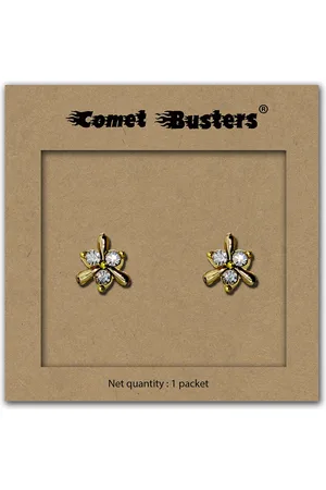Comet Busters Gold-Plated Non Piercing Earrings