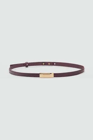 MANGO Women Slim Formal Belt