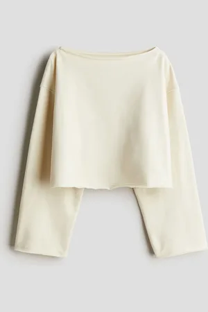 H&M Girls Boat-Neck Sweatshirt