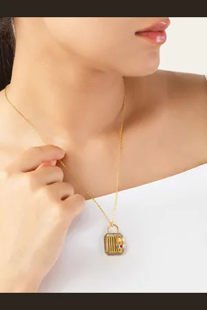 ISHARYA Brass Gold-Plated Necklace