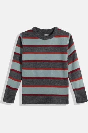 HERE&NOW Boys Striped Acrylic Pullover