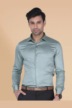 Berkshire Smart Slim Fit Long Sleeves Satin Formal Shirt