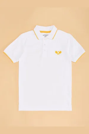 Pantaloons Boys Solid Polo Collar Cotton T-shirt