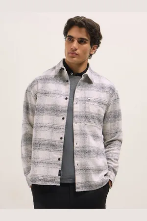 The Bear House Men Opaque Checked Casual Shirt