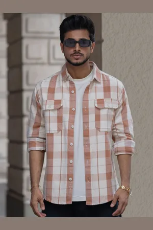 Powerlook Men Opaque Checked Casual Shirt