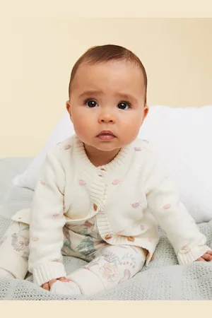 Mothercare Girls Embroidered Cardigan with Embroidered Cotton Detail