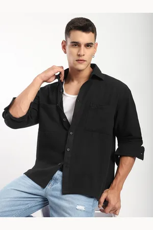 Beyoung Men Solid Cotton Relaxed Fit Casual Shirt