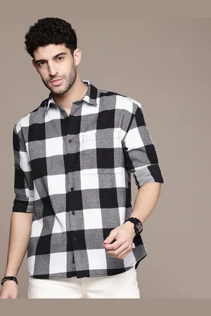 Roadster The Life Co. Buffalo Checked Relaxed Fit Casual Shacket