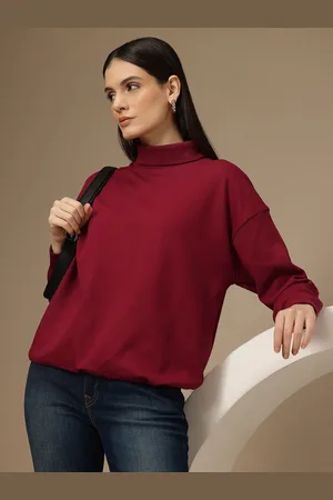 Chemistry Women Drop-Shoulder Pure Cotton Sweatshirt