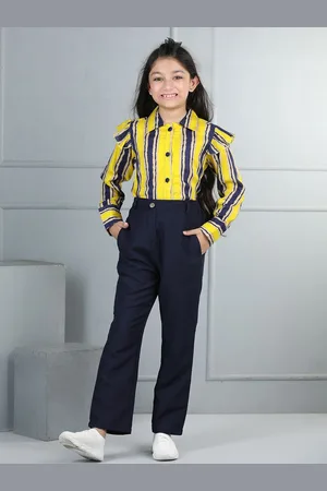 Cutiekins Girls Striped Top with Trousers