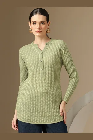 Chemistry Cable Knit Woollen Longline Pullover