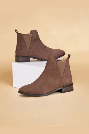 Pantaloons Women Microsuede Regular Boots