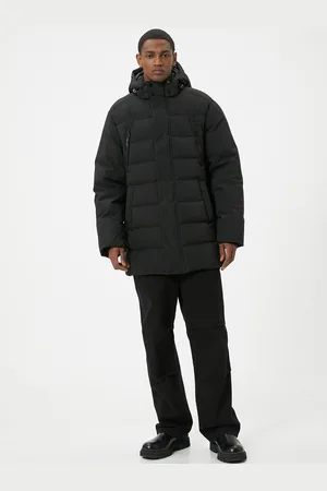 Koton Men Hooded Solid Casual Puffer Jacket
