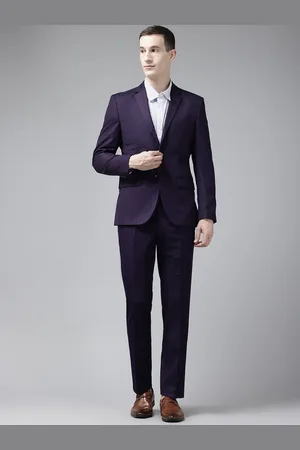 Park Avenue Notched Lapel Collar Slim Fit 2 Piece Formal Suit