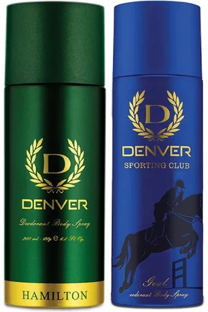 Denver Men Set of 2 Hamilton & Goal Deodorant Body Sprays