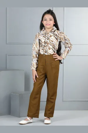 Cutiekins Girls Printed Top with Trousers