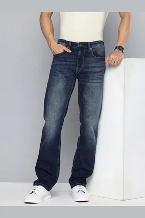 Flying Machine Men F-Jango Relax Straight Fit Heavy Fade Stretchable Jeans