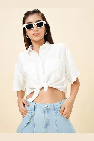 Pantaloons Girls Regular Fit Crop Shirts