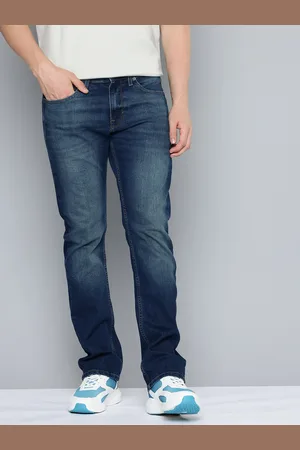 Flying Machine Men Relaxed Fit Heavy Fade Stretchable Jeans