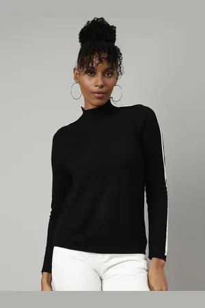 SHOWOFF Women High Neck Crop Top