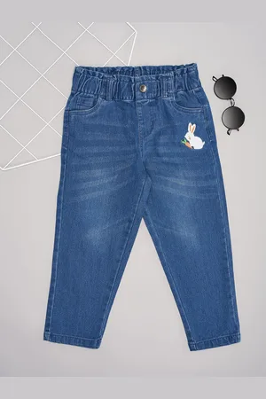 Pantaloons Girls Cotton Mid-Rise Light Fade Jeans