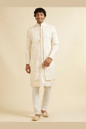 Manyavar Men Thread Embroidered Zardozi Sherwani Set
