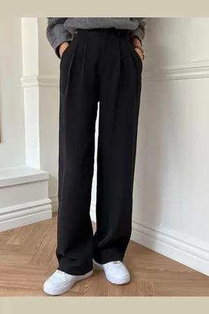 Broadstar Women Smart Loose Fit High-Rise Korean Pant Trouser