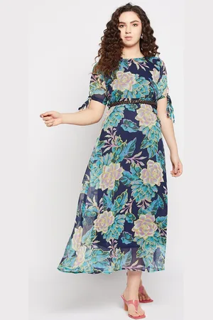 DressBerry Women Floral Print Fit & Flare Maxi Dress