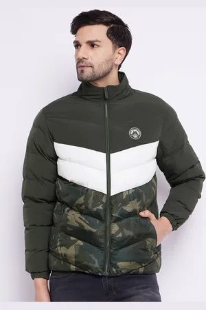 Duke Colourblocked Mock Collar Long Sleeves Puffer Jacket