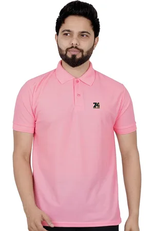 La Milano Men Polo Collar Solid Slim Fit T-shirt