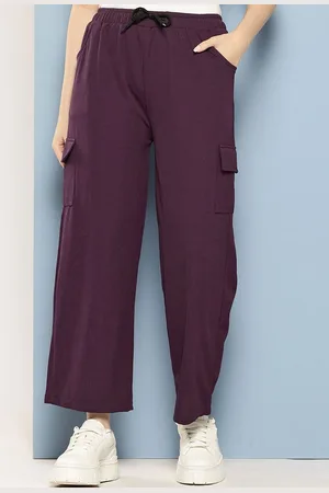 Aarika Girls Printed Smart Flared Chinos CottonTrousers