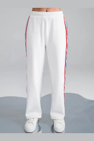 EDRIO Women Mid Rise Side-Stripe Track Pant