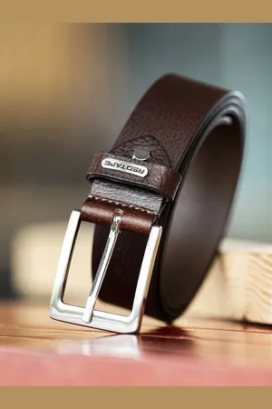 Red Tape Men Textured Leather Belt