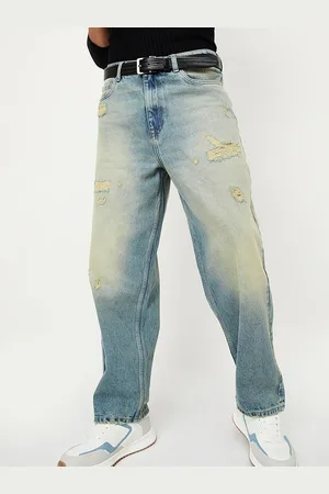 Max Collection Men Regular Fit Mid-Rise Mildly Distressed Heavy Fade Jeans