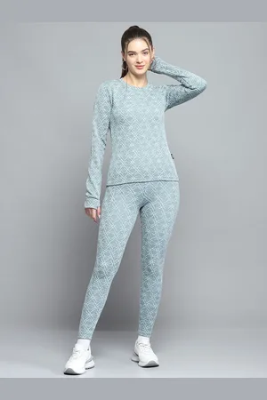 Rock.it Women Self Designed Round Neck Mid Rise Tracksuit