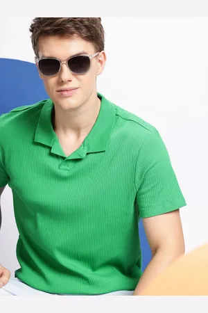 Aeropostale Ribbed Polo Collar Pure Cotton T-shirt