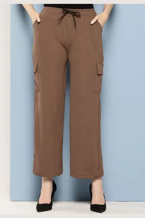 Aarika Girls Cotton Smart Flared Trousers
