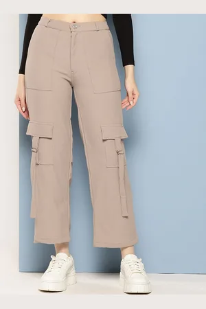 Aarika Girls Smart Flared Cargos Trousers