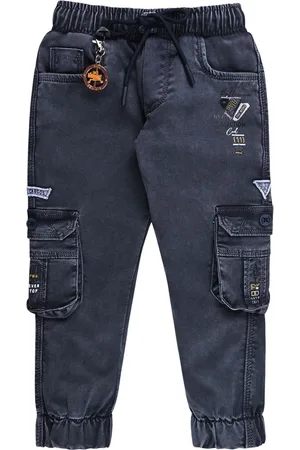 Wish Karo Boys Printed Mid-Rise Jogger Fit Jeans