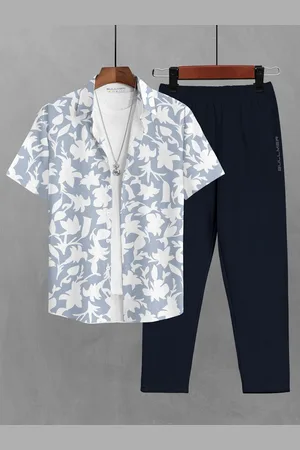 bullmer Printed Short Sleeves Shirt With Trousers Co-Ords