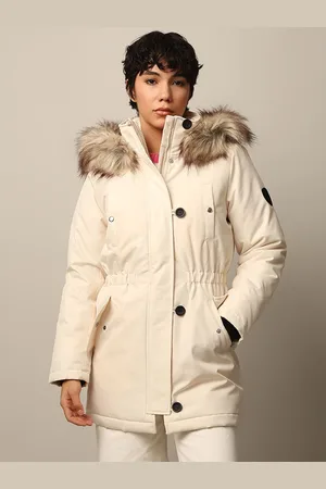 ONLY Women Hooded Solid Casual Parka Jacket