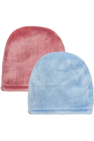 KLOTTHE Women Pack Of 2 Winter Woolen Beanie Caps