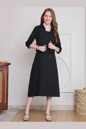 Claura WomenFit & Flare Midi Dress with Jacket