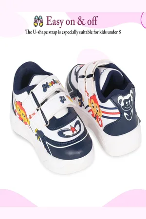 BAESD Kids Printed Smart Casual Suede Sneakers