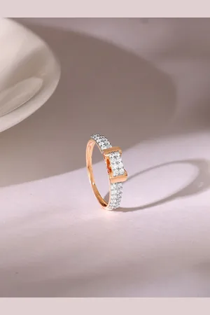 GIVA 18K Rose Gold Diamond Ring