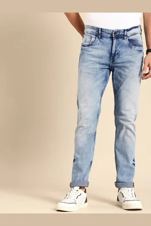 Being Human Men Slim Fit Heavy Fade Stretchable Jeans