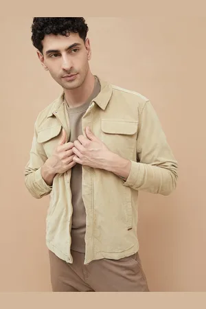 Lifestyle Men Spread Collar Solid Cotton Casual Tailored Jacket